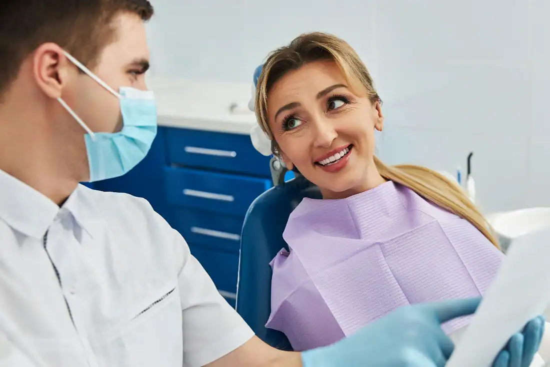 woman at dentist appointment