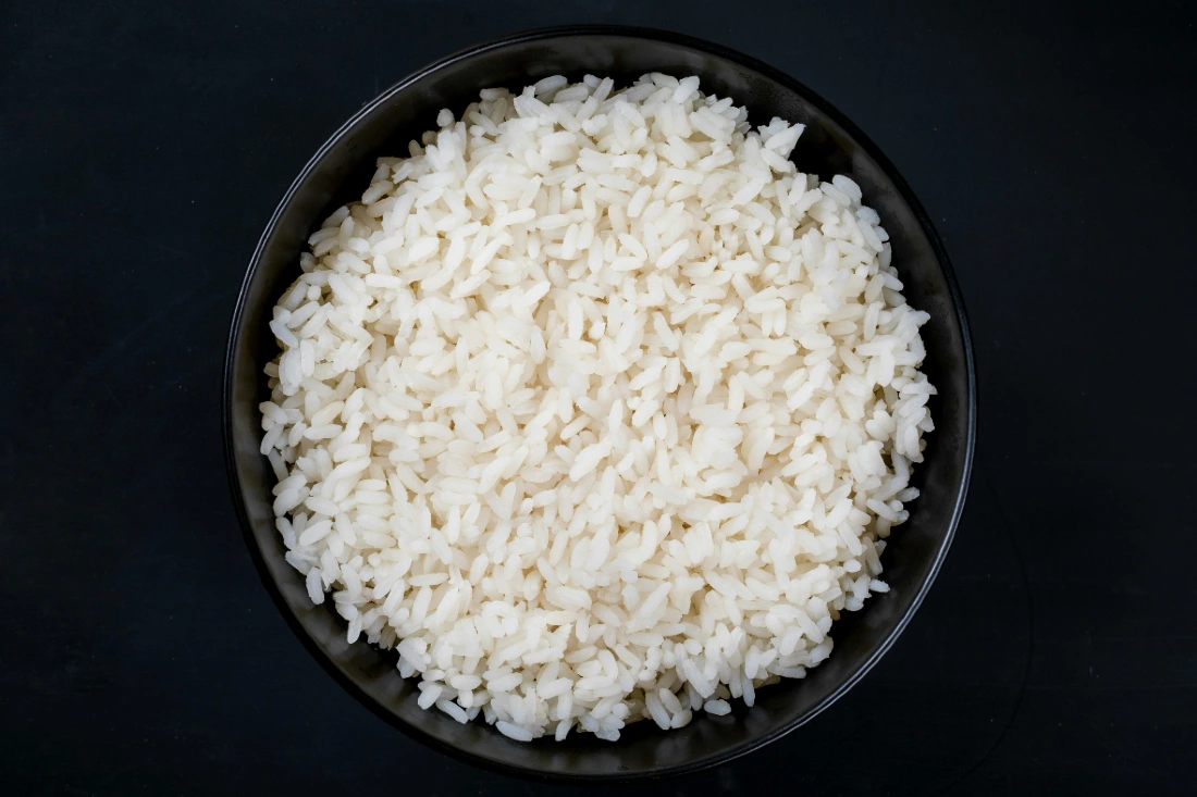 white rice in a bowl