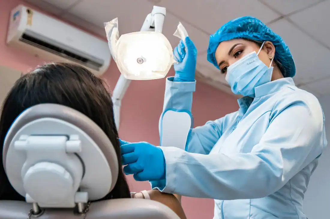preparing for dental crown application