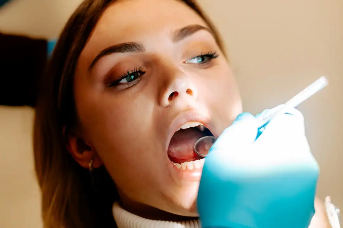 woman at her dentist appointment