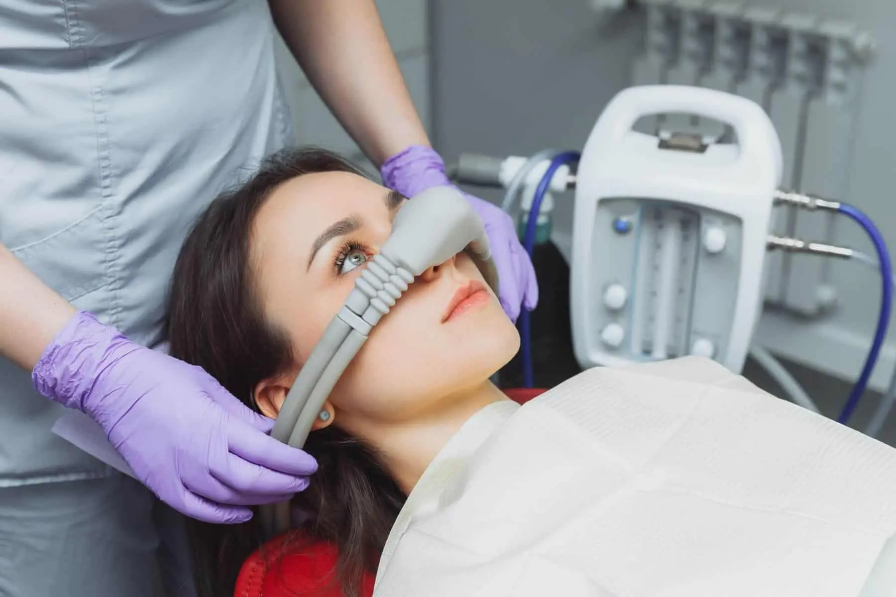 She is applying Sedation dentistry