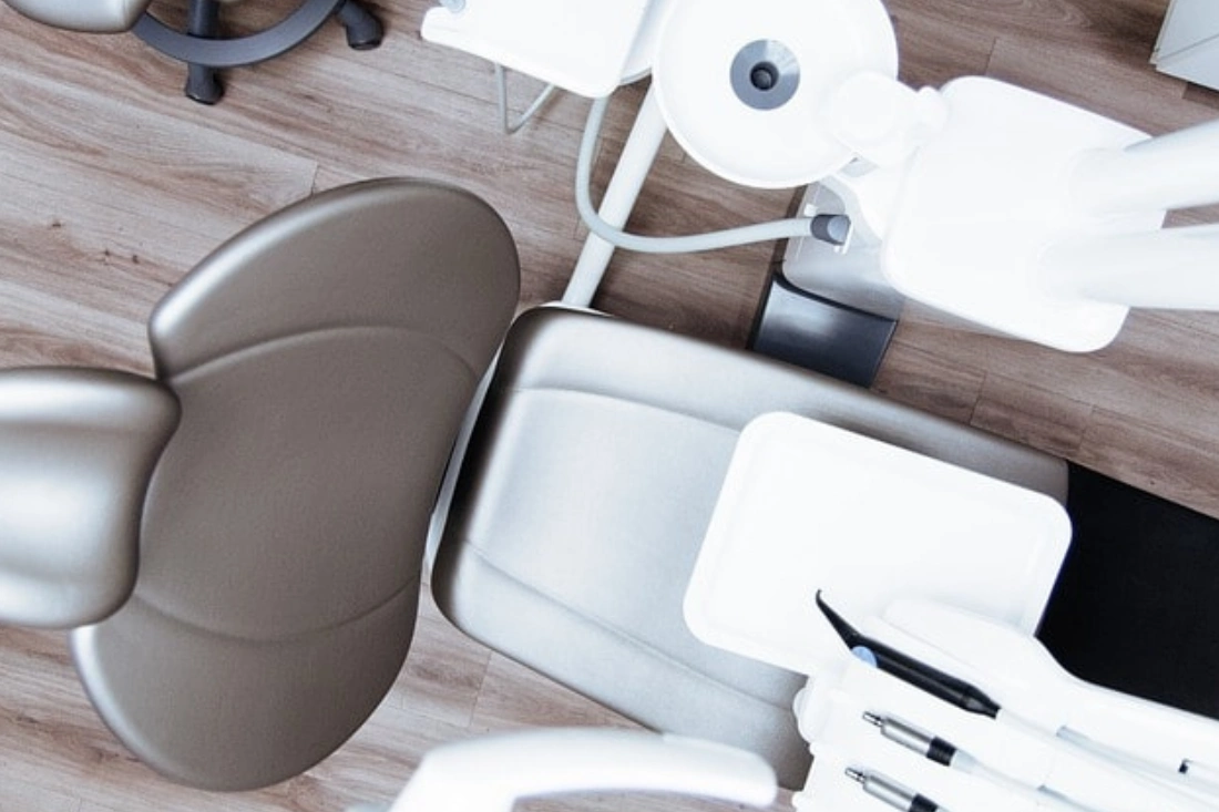 Dentist chair in dental office.