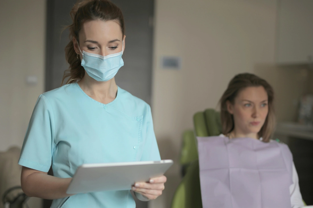 A patient anxious about injection.