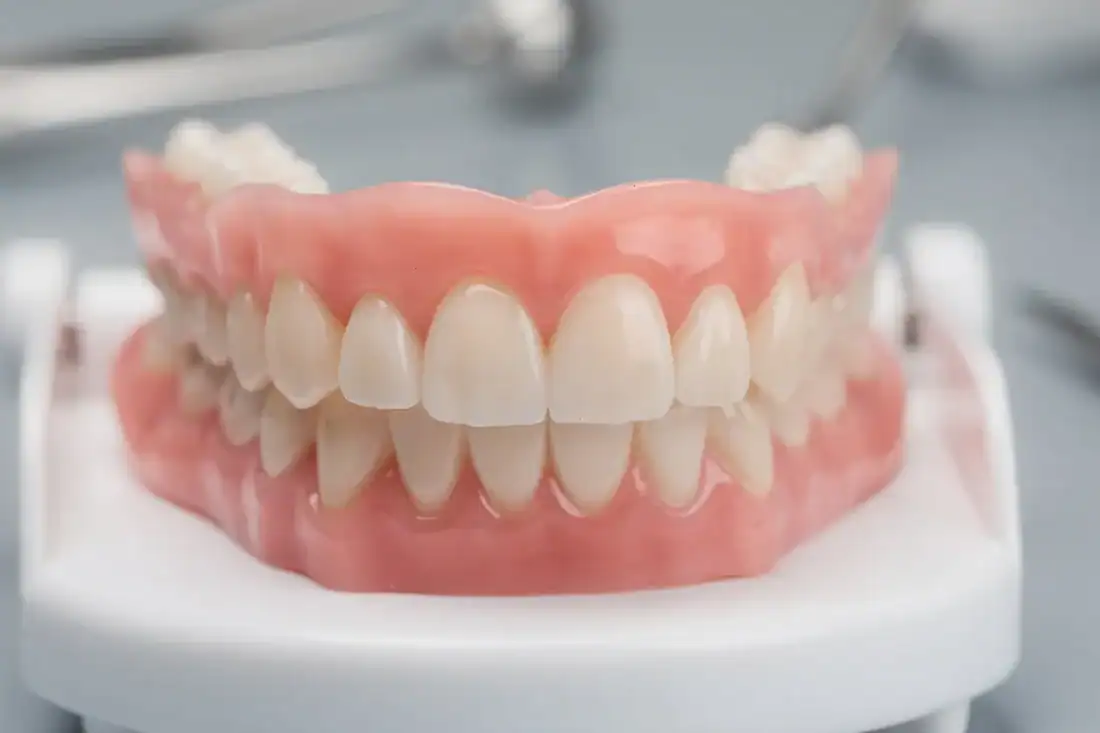 a set of traditional dentures