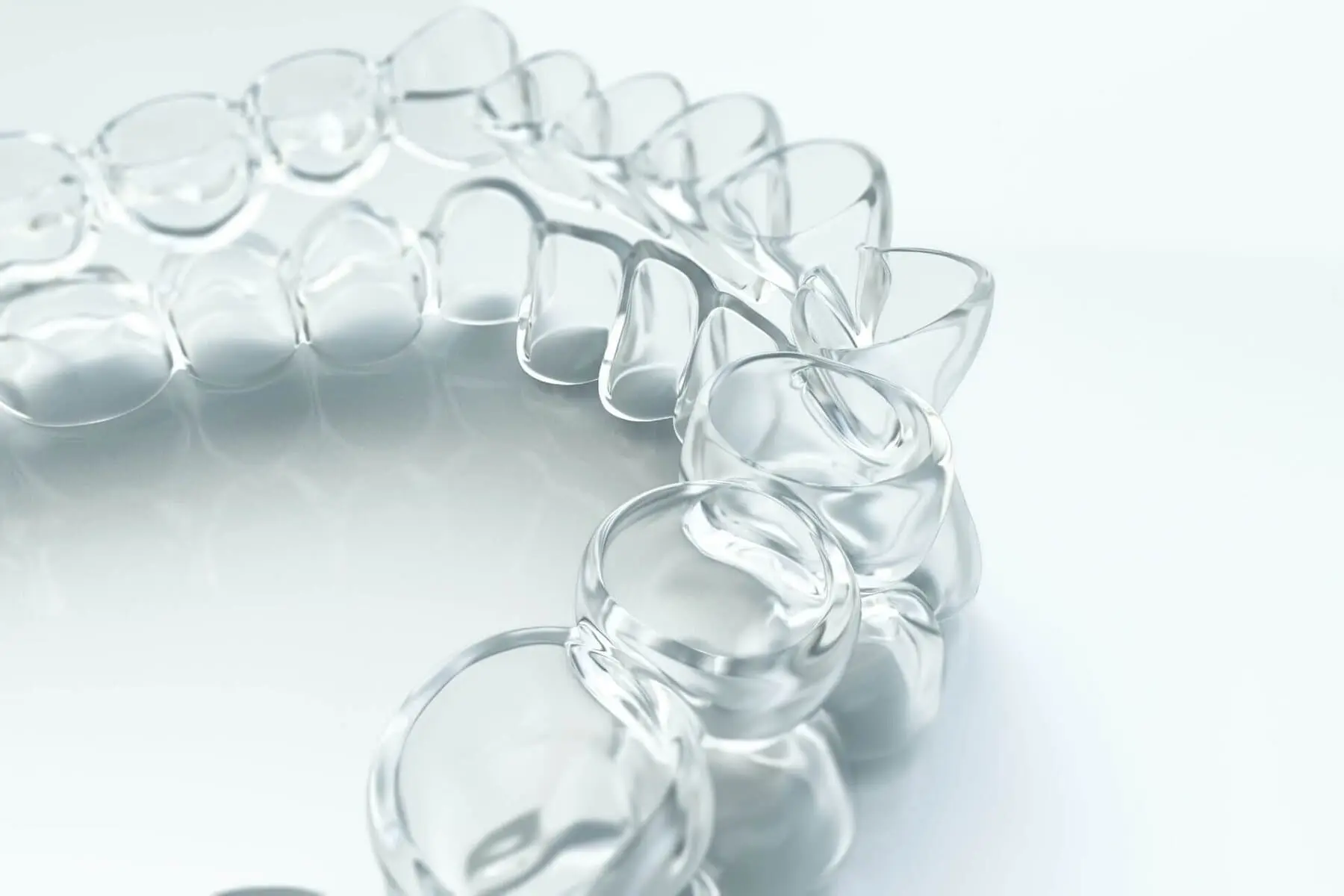 Invisible polyurethane plastic Invisalign clear aligners