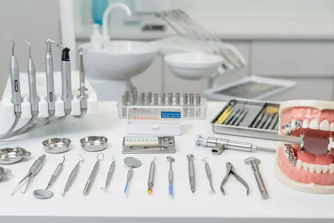various dental equipment used for full mouth reconstruction
